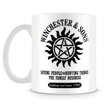 Caneca Supernatural Winchester e Sons - Porcelana Personalizada - 325ml Caneca Supernatural Winchester e Sons - Porcelana Personalizada - 325ml
