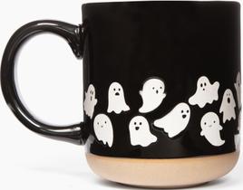 Caneca Sweet Water Decor White Ghosts Black Halloween 420ml Caneca Sweet Water Decor White Ghosts Black Halloween 420ml