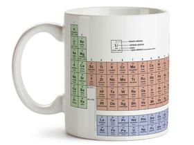Caneca Tabela Periódica Divertida Porcelana Xícara 325ml + Caixa Presente