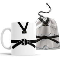 Caneca Taekwondo Faixa Preta com Saquinho Caneca Taekwondo Faixa Preta com Saquinho