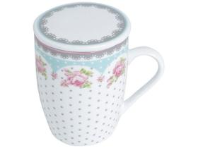 Caneca Tampa Filtro Porcelana Super White Amélia Lyor
