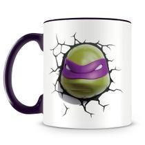 Caneca Tartarugas Ninjas Donatello Personalizada em Porcelana Caneca Tartarugas Ninjas Donatello Personalizada em Porcelana
