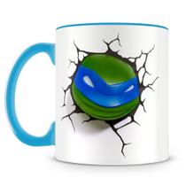 Caneca Tartarugas Ninjas - Leonardo - Porcelana Personalizada Caneca Tartarugas Ninjas - Leonardo - Porcelana Personalizada
