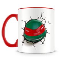 Caneca Tartarugas Ninjas Personalizada - Rafael - Porcelana de Alto Brilho Caneca Tartarugas Ninjas Personalizada - Rafael - Porcelana de Alto Brilho