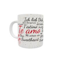 Caneca Te amo em vários idiomas