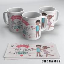 Caneca Te Quero Para Vida Toda Casal Negro