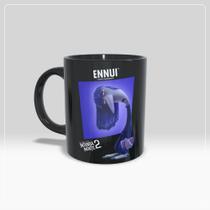 Caneca Tédio Divertida mente 2 - Preta