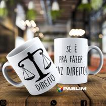 caneca tema profissão Direito