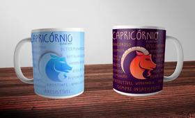 caneca tema Signos - Capricórnio