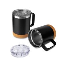 Caneca Térmica 350ml Aço Inox C/ Tampa Plástico Base Cortiça Caneca Térmica 350ml Aço Inox C/ Tampa Plástico Base Cortiça