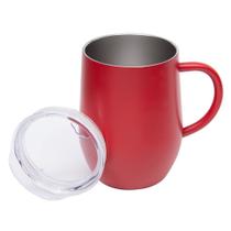 Caneca Térmica 350ml Café Chá Aço Inox C/ Tampa - Mimo Style