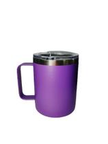 Caneca Térmica 360ml Aço Inoxidável Com Alça e Tampa