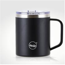 Caneca Térmica 370ml Inox Revestimento Cerâmico Bebida Quente Fria Preto - MG025-B Mokha Caneca Térmica 370ml Inox Revestimento Cerâmico Bebida Quente Fria Preto - MG025-B Mokha