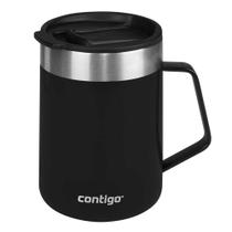 Caneca Térmica 414ml Contigo Aço Inox Preta 414ml Caneca Térmica 414ml Contigo Aço Inox Preta 414ml