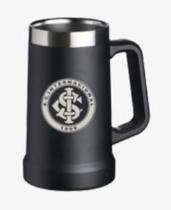 Caneca termica 700ml preta escudo oficial internacional Caneca termica 700ml preta escudo oficial internacional