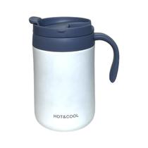 Caneca Térmica Aço Inox C/Tampa Vacuum Café Chá 500ml