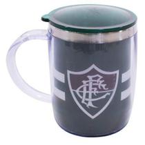 Caneca Térmica Arredondada Com Tampa 450Ml - Fluminense