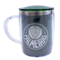 Caneca Térmica Arredondada Com Tampa 450ml - Palmeiras