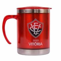 Caneca Térmica Arredondada Com Tampa 450Ml Vitória Mileno