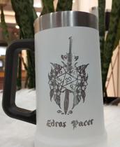 Caneca térmica branca com desenhos, 300 ml copo básico modelo caneca, com asa