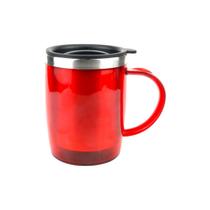 Caneca Térmica C/ Tampa Aço Inox Bebidas Quentes Frias 450mL