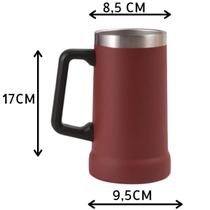 Caneca Térmica Chopp Cerveja Camada Dupla Em Inox Copo 710Ml