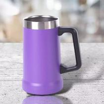 Caneca Térmica Chopp Cerveja Camada Dupla Em Inox Copo 710ml