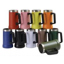 Caneca Térmica Chopp Cerveja Camada Dupla Inox 710ml