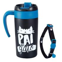Caneca Térmica com Acessório - Pai de Gato