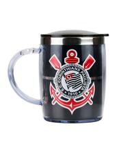 Caneca Térmica Com Tampa 450Ml - Corinthians