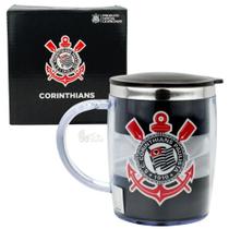 Caneca Térmica Com Tampa 450ml Escudo do Corinthians Oficial Caneca Térmica Com Tampa 450ml Escudo do Corinthians Oficial