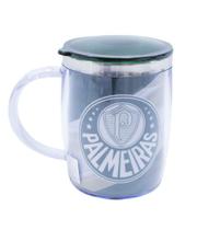 Caneca Térmica Com Tampa 450ml Palmeiras Faixa Caneca Térmica Com Tampa 450ml Palmeiras Faixa