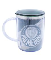 Caneca Térmica Com Tampa 450Ml Palmeiras Faixa