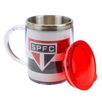 Caneca térmica com tampa 450ml - spfc Caneca térmica com tampa 450ml - spfc