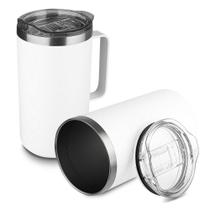 Caneca Térmica com Tampa de 750ml All White Caneca Térmica com Tampa de 750ml All White