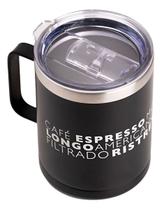 Caneca Térmica Com Tampa Estilos Cafés 400ml