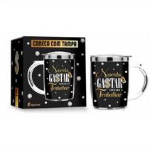 Caneca Térmica Com Tampa Nascida Para Gastar 450Ml Presente