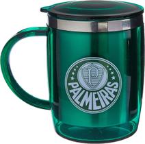 Caneca Térmica com Tampa Palmeiras QH002AZ-3 - Mileno Caneca Térmica com Tampa Palmeiras QH002AZ-3 - Mileno