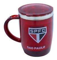 Caneca Térmica Com Tampa São Paulo Fc 450ml