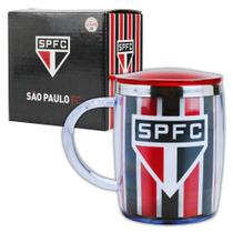 Caneca Térmica Com Tampa São Paulo FC Oficial 450ml Caneca Térmica Com Tampa São Paulo FC Oficial 450ml