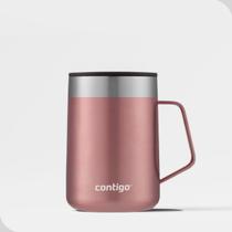 Caneca Térmica Contigo Street Rose 414ml Mantém Bebidas Quentes 5h e Frias 15h com Tampa Antirrespingos