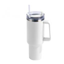 Caneca térmica Copo de aço inoxidável com tampa de palha 1.2L