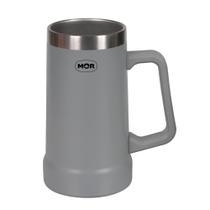 Caneca Térmica de Cerveja 500 ml Cinza Mor