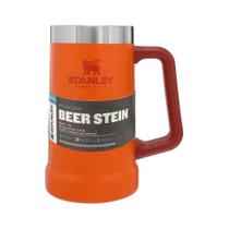 Caneca Térmica De Cerveja Beer Stein Stanley 709ml - Laranja
