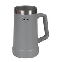Caneca Térmica de Cerveja Cinza 500ml Caneca Térmica de Cerveja Cinza 500ml