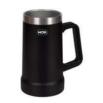 Caneca Térmica de Cerveja PRETA 500ml MOR