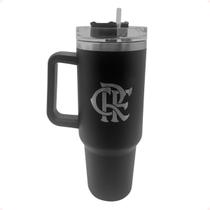 Caneca Térmica do CR Flamengo 1,2 Litros Com Canudo Oficial