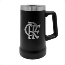 Caneca Térmica do CR Flamengo Preta 700ml Inox Oficial