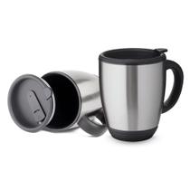 Caneca Térmica em Aço Inox 450ml com Tampa Vedada e Alça Ergonômica Caneca Térmica em Aço Inox 450ml com Tampa Vedada e Alça Ergonômica