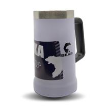 Caneca Térmica Inox Bear Alaska Branco 700 ml